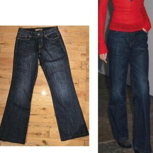 Blue Mid-Rise Boot cut Jeans size 8
